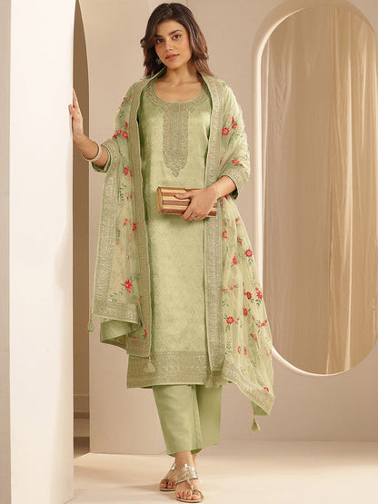 Women Ethnic Motifs Regular Kurta with Trousers & With Dupatta