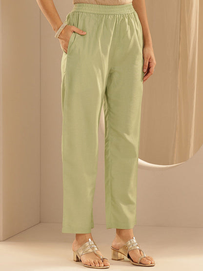 Women Ethnic Motifs Regular Kurta with Trousers & With Dupatta