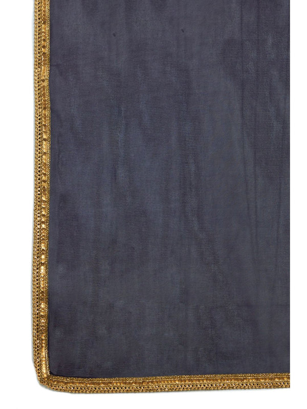 Womens Blue Georgette Sequins Kurta with Palazzo and Dupatta (Set of 3)